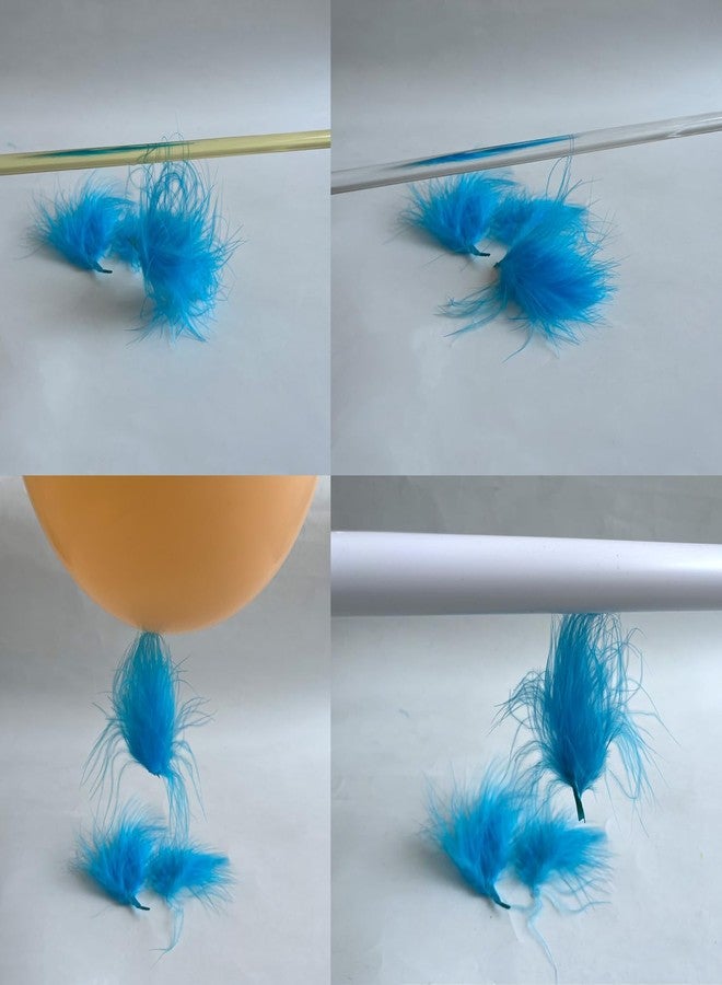 Diycoming Electrostatic Friction Rod Kit : 3 Cloths, 2 Rods,1PVC Tubes with Feather, Shredded Paper Material Package - Image 4